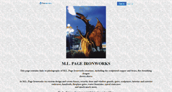 Desktop Screenshot of mlpageironworks.com